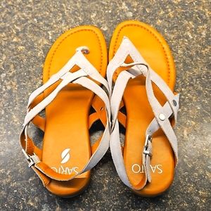 Size 8.5 Strappy Suede Sandels by Sarto